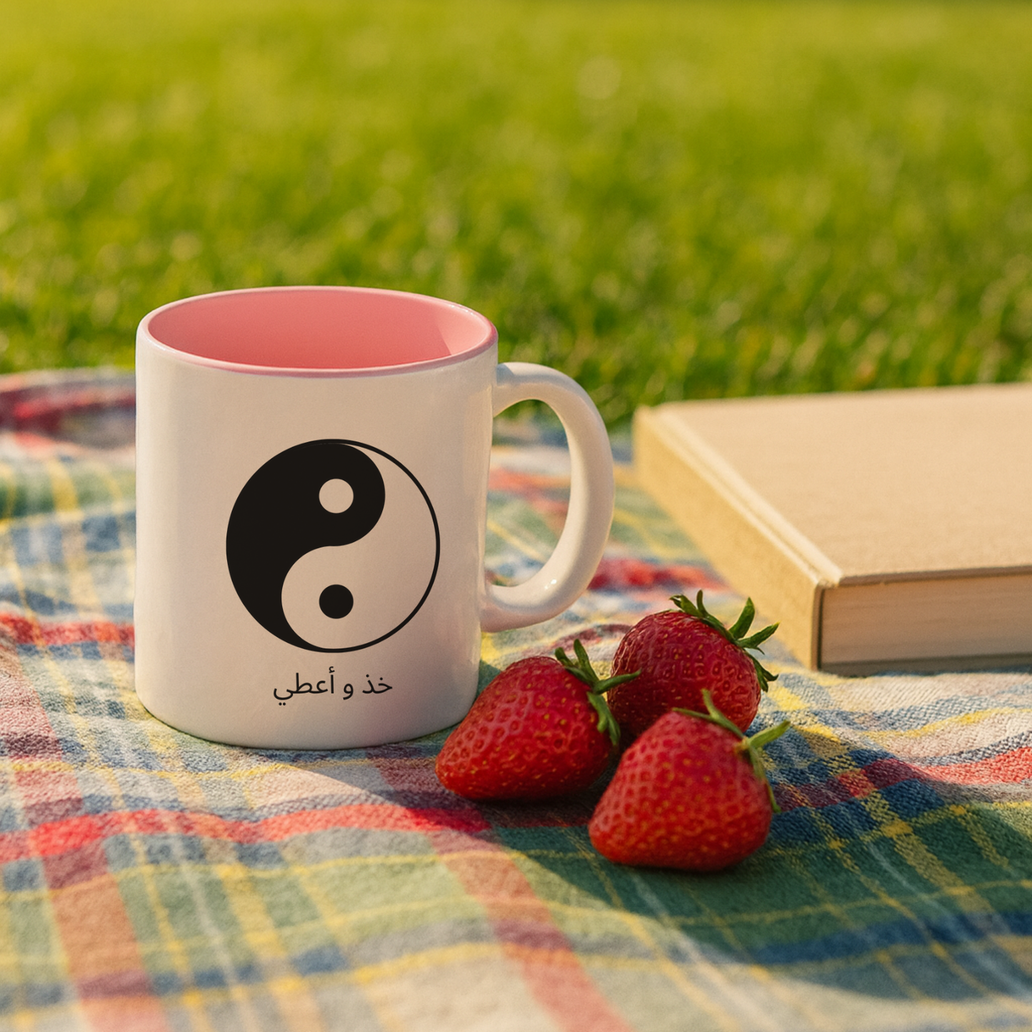 ying yang (arabic) Mug