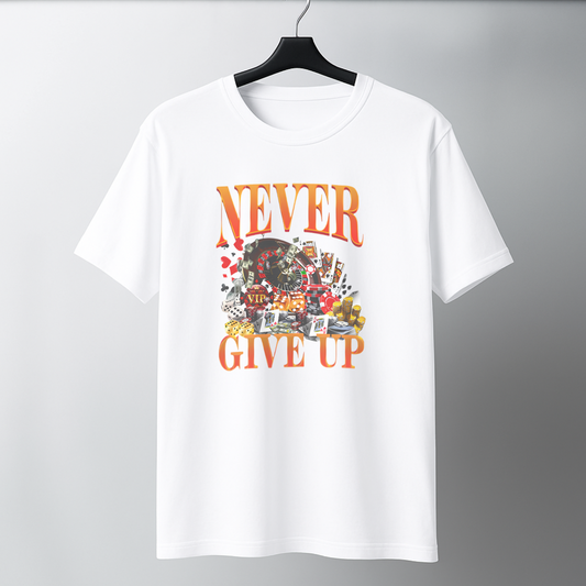 never give up